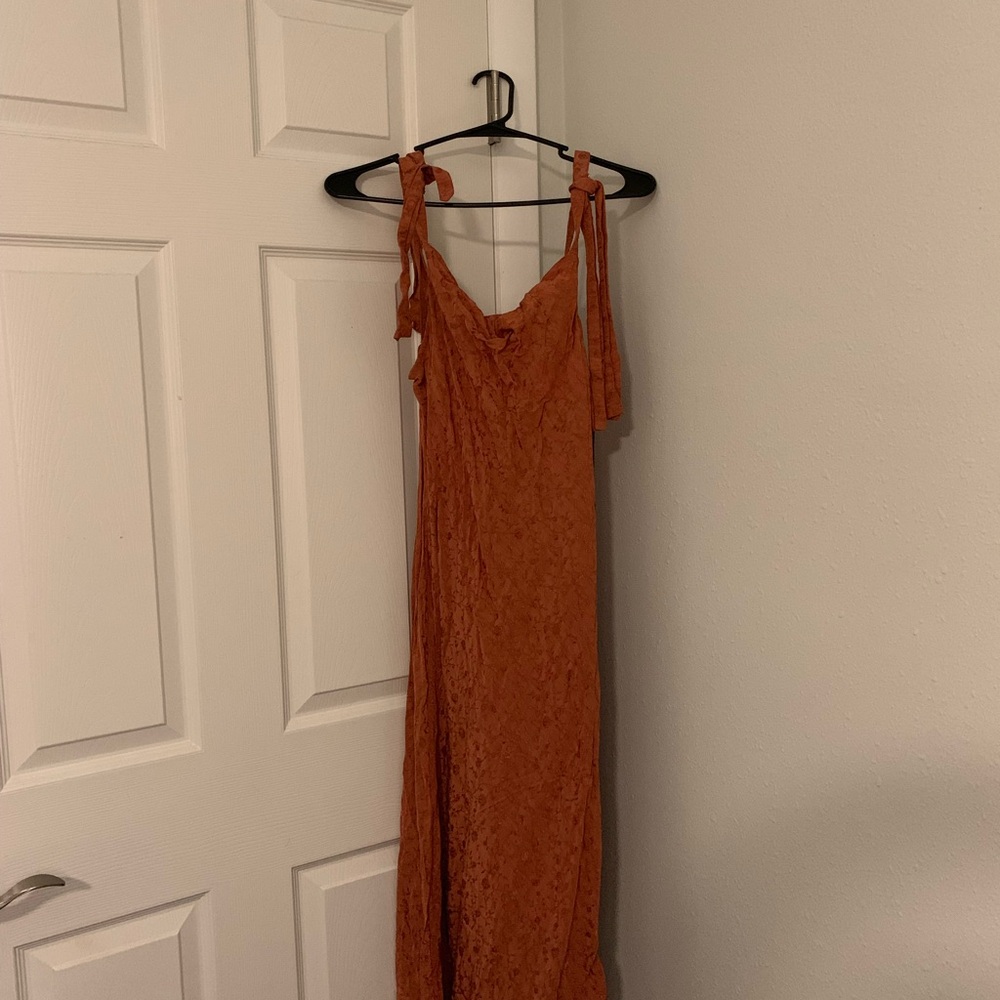Patterned Lace Maxi Dress